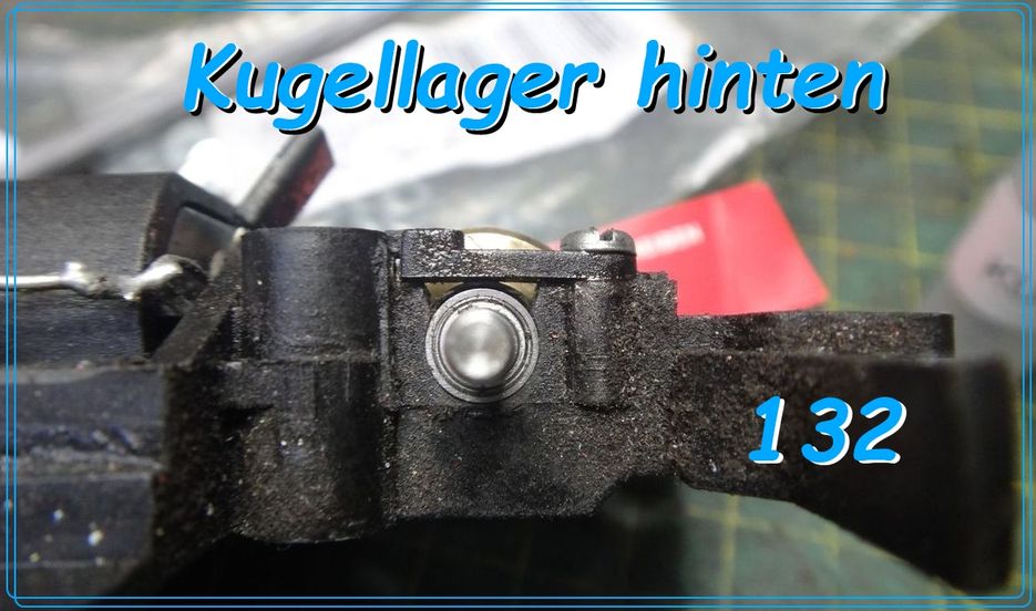 Kugellager hinten nur mit Alufelgen 132